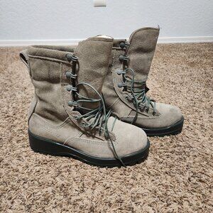 Men's Belleville Combat Boots Steel Toe Gore-Tex Size 6 Gray Work Shoe Made USA
